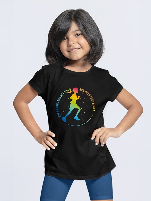 Run with your heart - Girls T-shirt