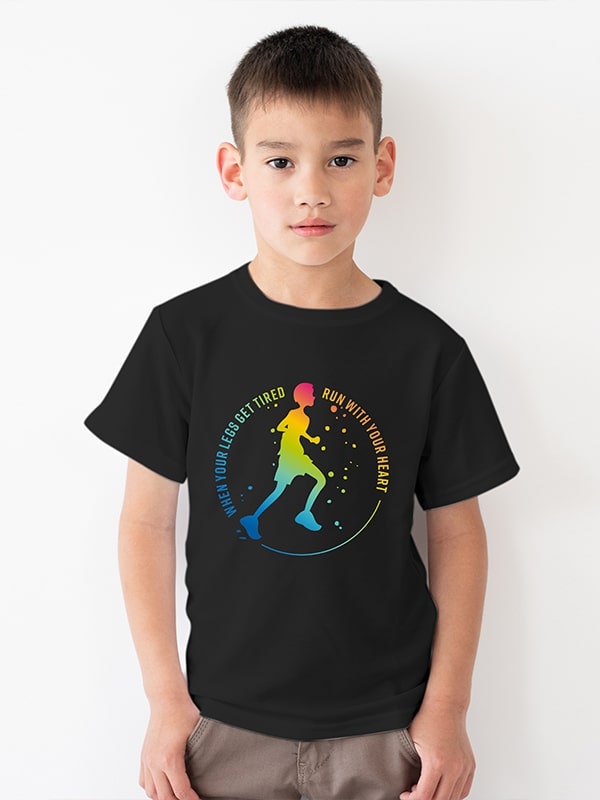 Run with your heart - Boys T-shirt