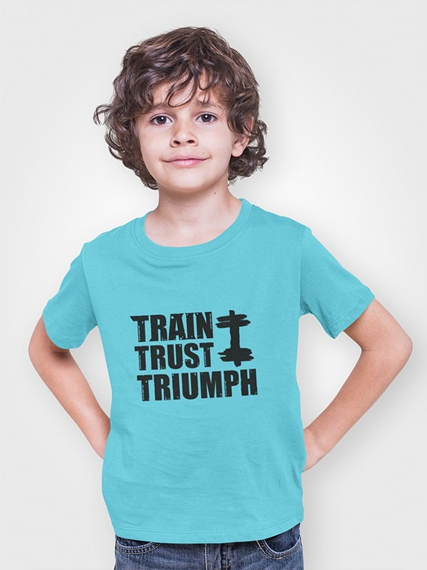 Train, Trust, Triumph - Boys T-shirt